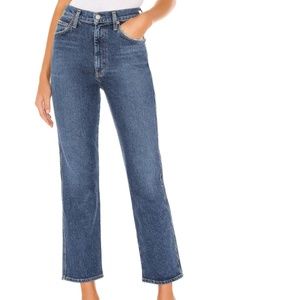 AGOLDE High Rise Pinch Waist Jeans in Placebo/ Size 24
